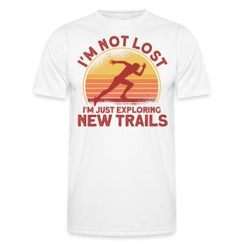 Ultramarathon Coureur Ultramarathon Ultralauf Gesche - T-shirt sport Homme - blanc - Devant - AI Model Male 178 dark (178cm)