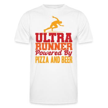 Trailrunning Ultralauf Ultramarathon Geschenk - Männer Funktions-T-Shirt - Weiß - Vorne - AI Model Male 178 dark (178cm)
