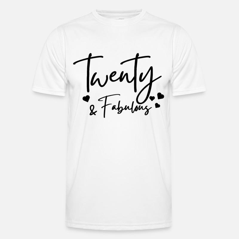 twenty fabulous - Men's Functional T-Shirt - white