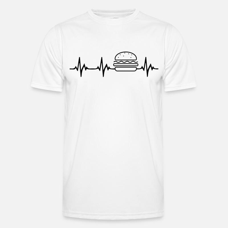 Burger Herzschlag Männer Funktions-T-Shirt