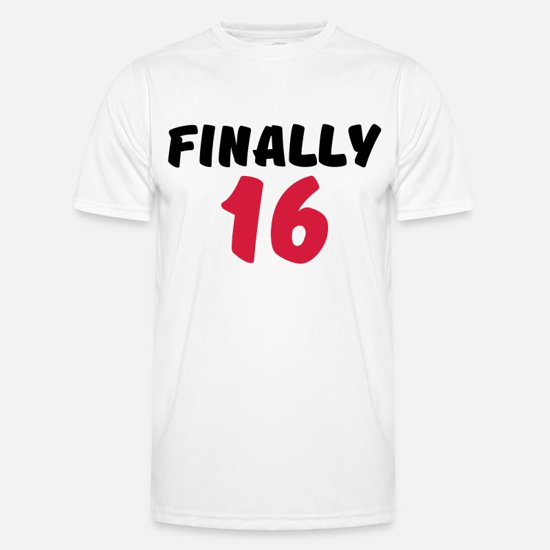 Finally 16 Männer Funktions-T-Shirt