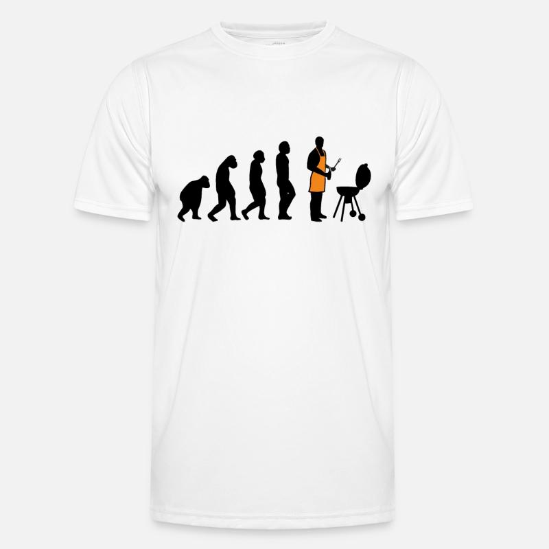 EVOLUTION BARBECUE - Men's Functional T-Shirt - white
