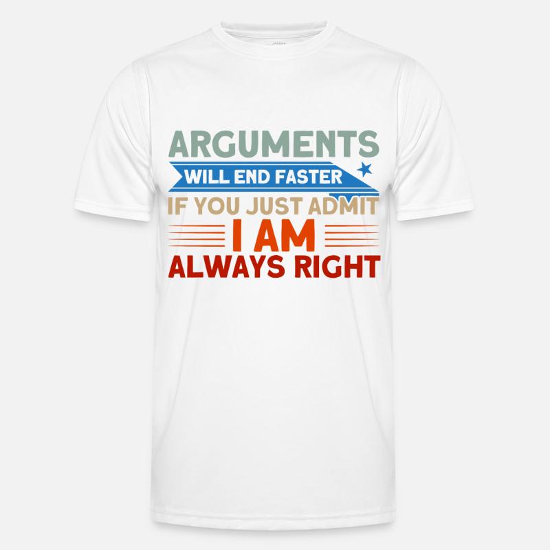 Irony Sarcasm Sarcastic gift - Men's Functional T-Shirt - white