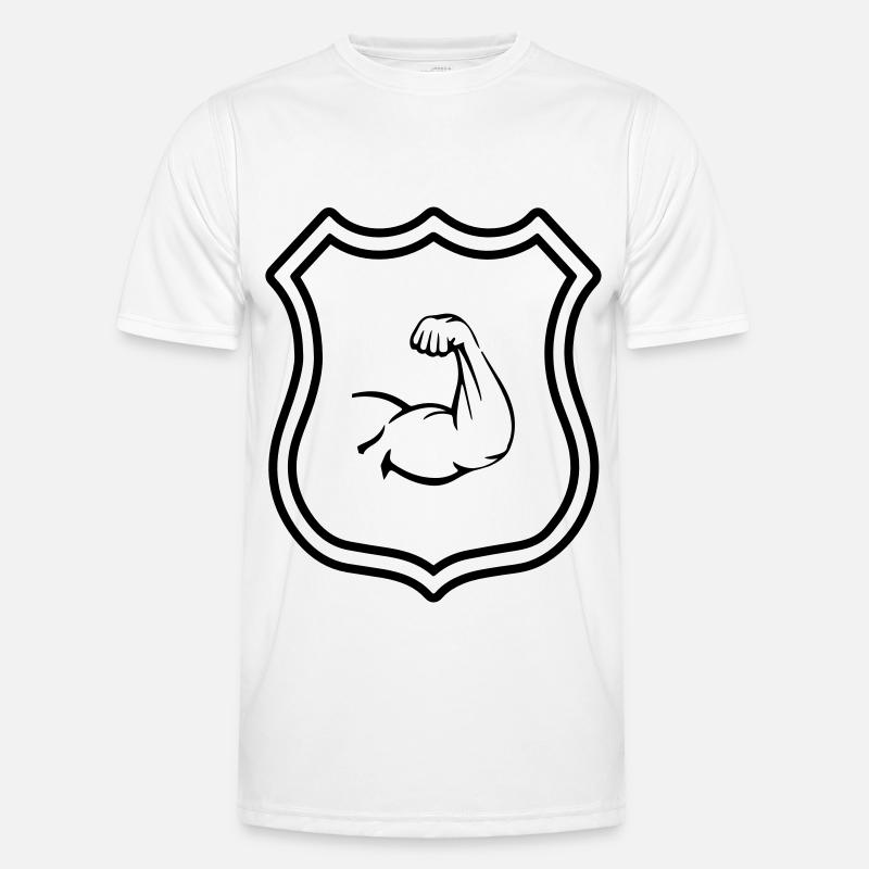 Arm Muscles Crest Biceps - Men's Functional T-Shirt - white
