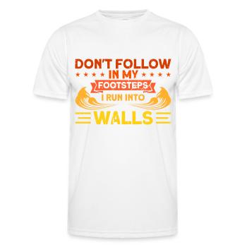 Sarcastic Black Humor Irony Gift - Men's Functional T-Shirt - white - Front - AI Model Male 178 dark (178cm)