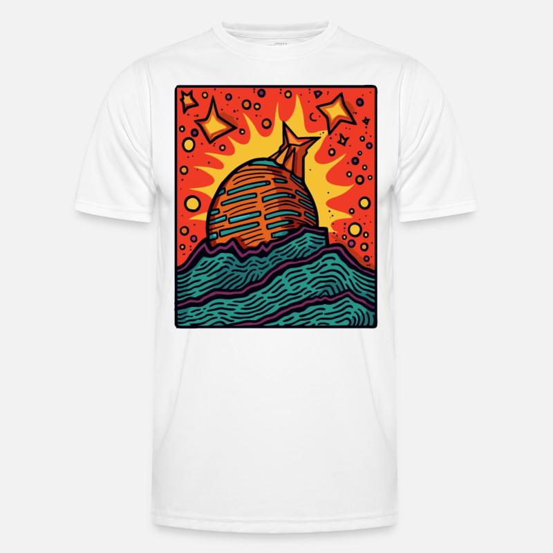 An unknown object in the sky Men's Functional T-Shirt