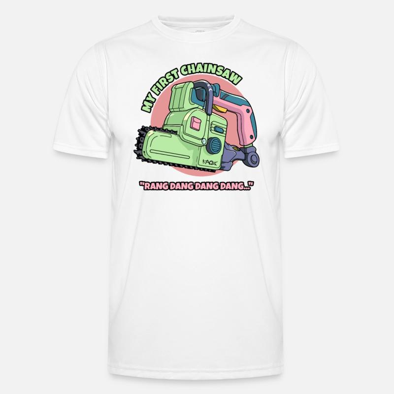My first chainsaw - Men's Functional T-Shirt - white