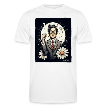 Japanese employee fights for freedom - Men's Functional T-Shirt - white - Front - AI Model Male 178 dark (178cm)