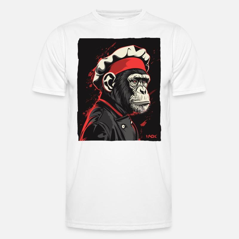 Monkey Chef et Monkey Chef - T-shirt sport Homme - blanc