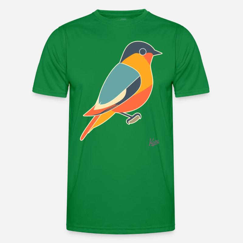 Cooler bunter Vogel Männer Funktions-T-Shirt