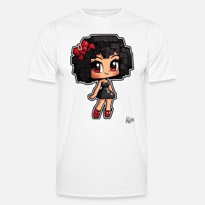 Pixel Chibi : Mignonne Burlesque Babe T-shirt sport Homme