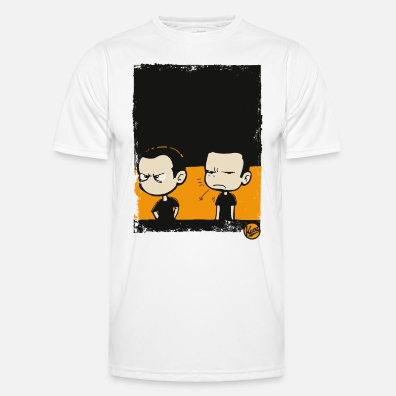 Beleidigte Freunde Männer Funktions-T-Shirt