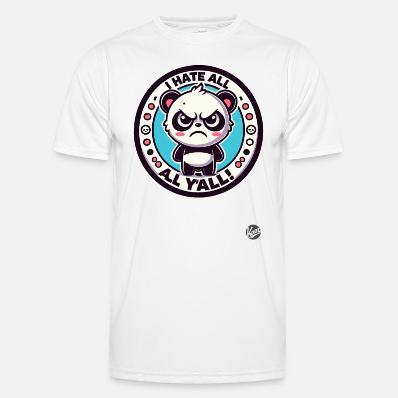 Ich hasse Euch alle, Wütender kleiner Panda Männer Funktions-T-Shirt