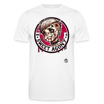 Alternative Punk Emo Girl - Men's Functional T-Shirt - white - Front - AI Model Male 178 dark (178cm)