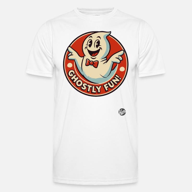 Ghost fun with this little ghost - Men's Functional T-Shirt - white