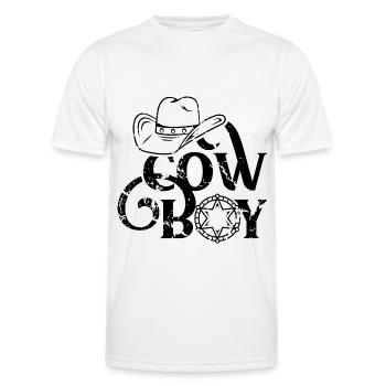Cowboy Pferde Cowboys Country Lasso - Männer Funktions-T-Shirt - Weiß - Vorne - AI Model Male 178 dark (178cm)