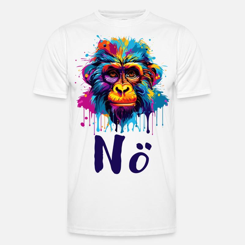 NÖ Affe NEIN Männer Funktions-T-Shirt