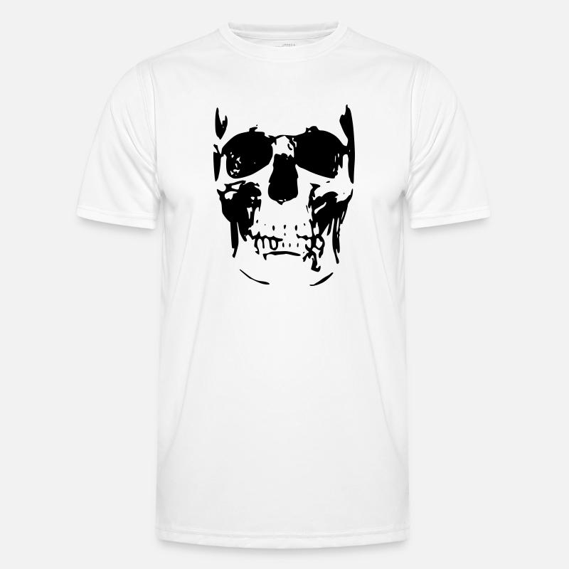 Schädel 2 Männer Funktions-T-Shirt