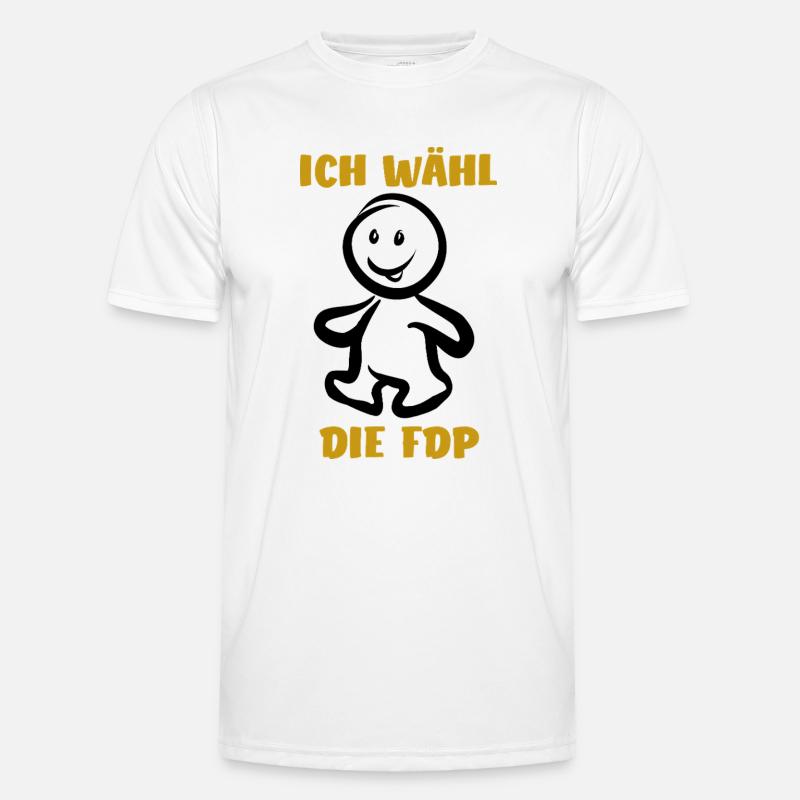 Ich wähl die FDP - Wähler - Stimme Männer Funktions-T-Shirt
