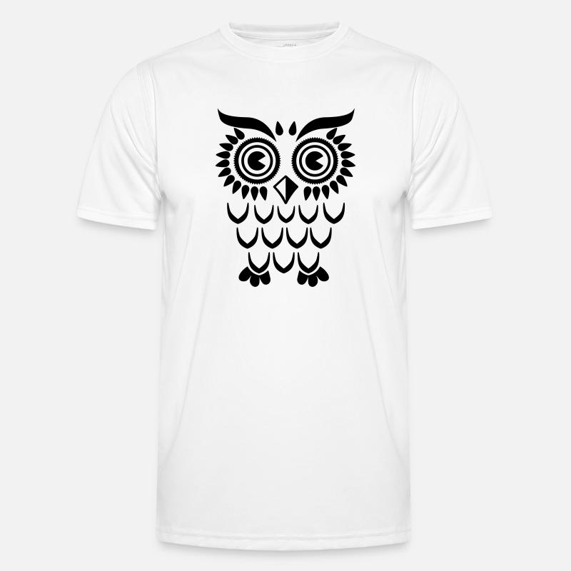 Owl Eule - Men's Functional T-Shirt - white