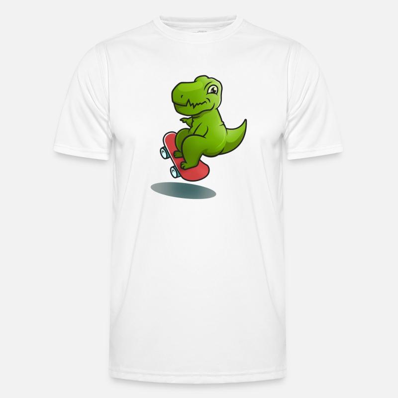 Dino Rollschuh Männer Funktions-T-Shirt