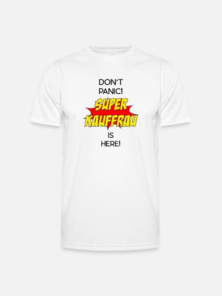 Super Kauffrau / Super Merchant - Männer Funktions-T-Shirt - Weiß