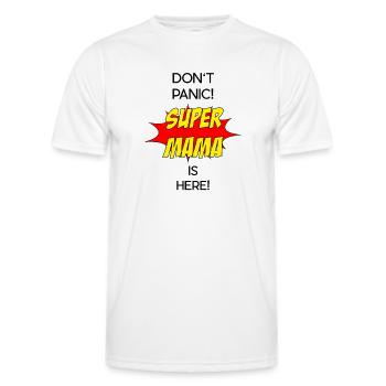 Super Mama / Super Mom - Männer Funktions-T-Shirt - Weiß - Vorne - AI Model Male 178 dark (178cm)