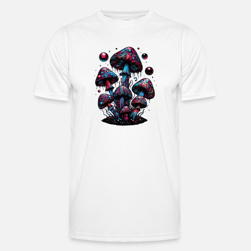 Psychedelic Mushroom Magic Men's Functional T-Shirt