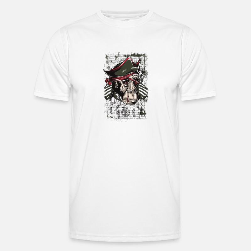 singe pirate T-shirt sport Homme