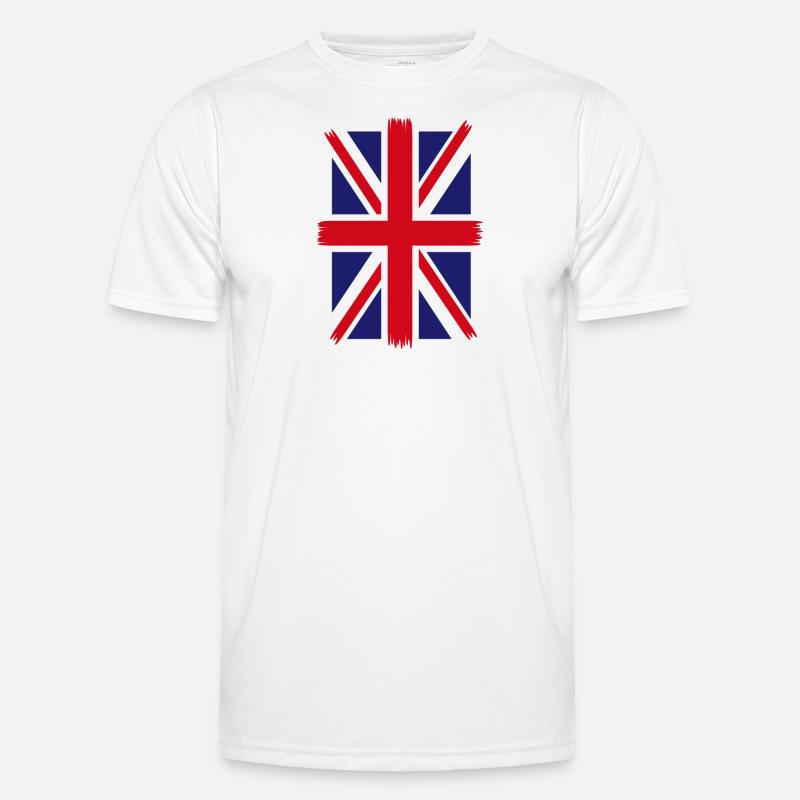 Drapeau du Royaume-Uni Drapeau de la Grande-Bretagne Drapeau de l’Union Jack United T-shirt sport Homme