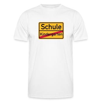 Schule - Männer Funktions-T-Shirt - Weiß - Vorne - AI Model Male 178 dark (178cm)