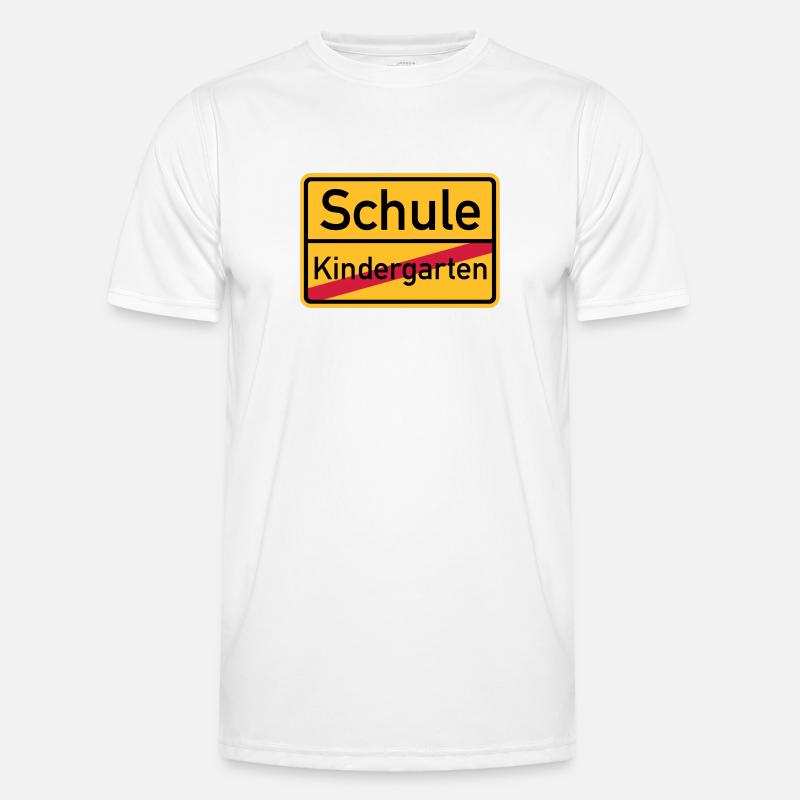 Schule - Männer Funktions-T-Shirt - Weiß