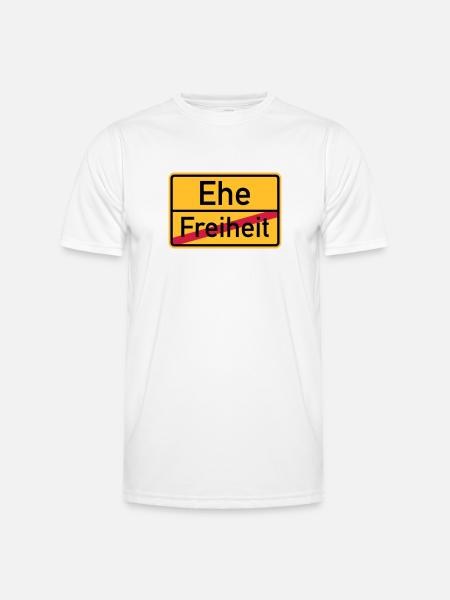 Ehe - Männer Funktions-T-Shirt - Weiß