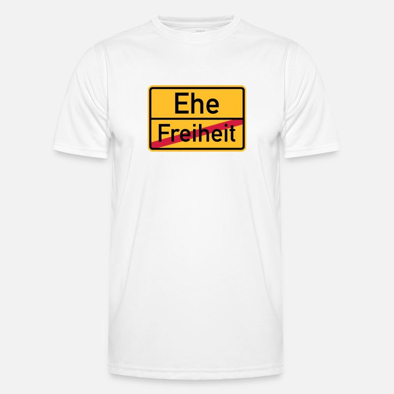 Ehe - Männer Funktions-T-Shirt - Weiß