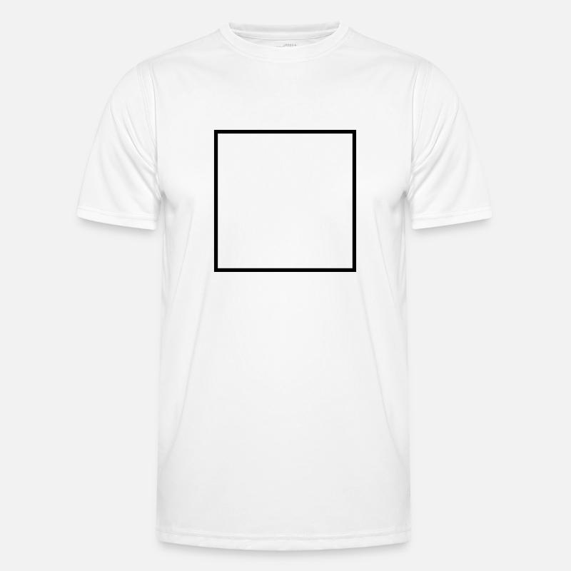 Math symbol - square - Men's Functional T-Shirt - white
