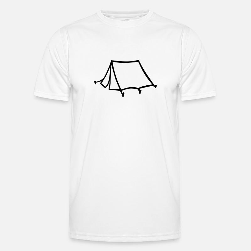 Zelt - Männer Funktions-T-Shirt - Weiß
