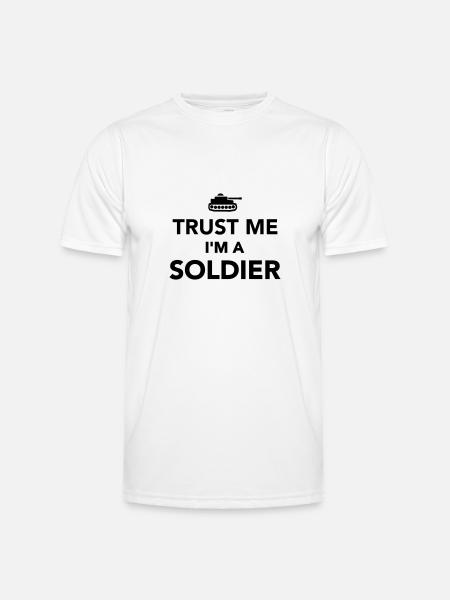 Soldat - Männer Funktions-T-Shirt - Weiß