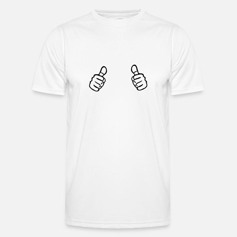 Two Thumbs Up T-shirt sport Homme