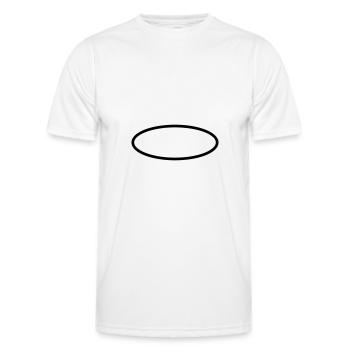 Oval Circle Symbols - Men's Functional T-Shirt - white - Front - AI Model Male 178 dark (178cm)