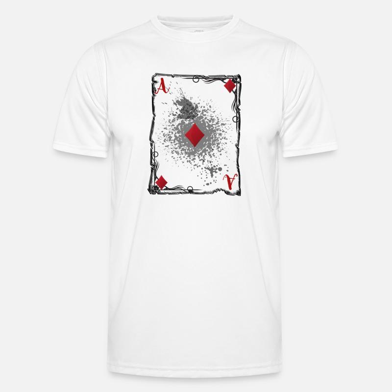 Das Karo-Ass. Männer Funktions-T-Shirt