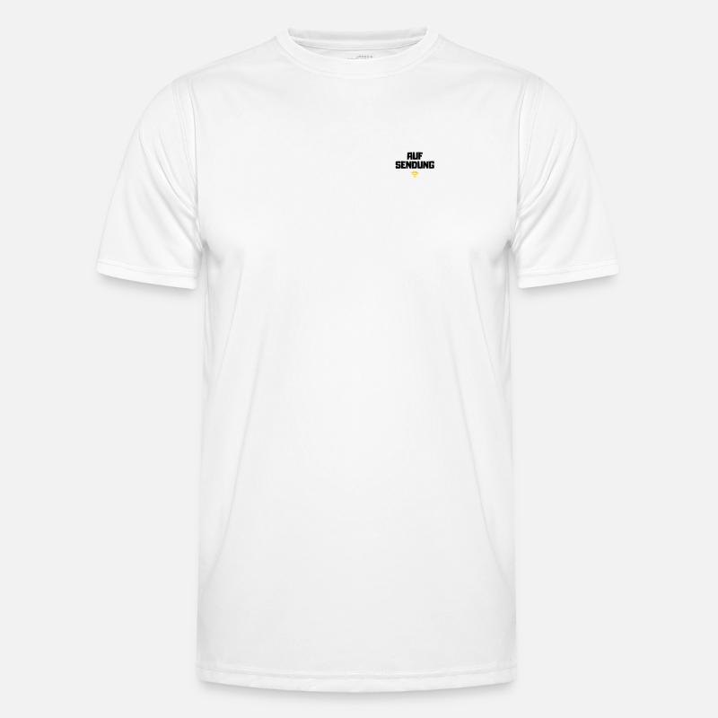 Auf Sendung Männer Funktions-T-Shirt