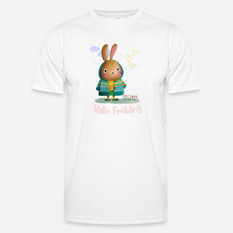 Spring | Easter | Happy Easter | Illustration - Men's Functional T-Shirt - white