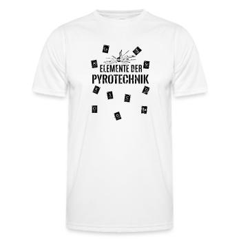 Pyro Elements - T-shirt sport Homme - blanc - Devant - AI Model Male 178 dark (178cm)