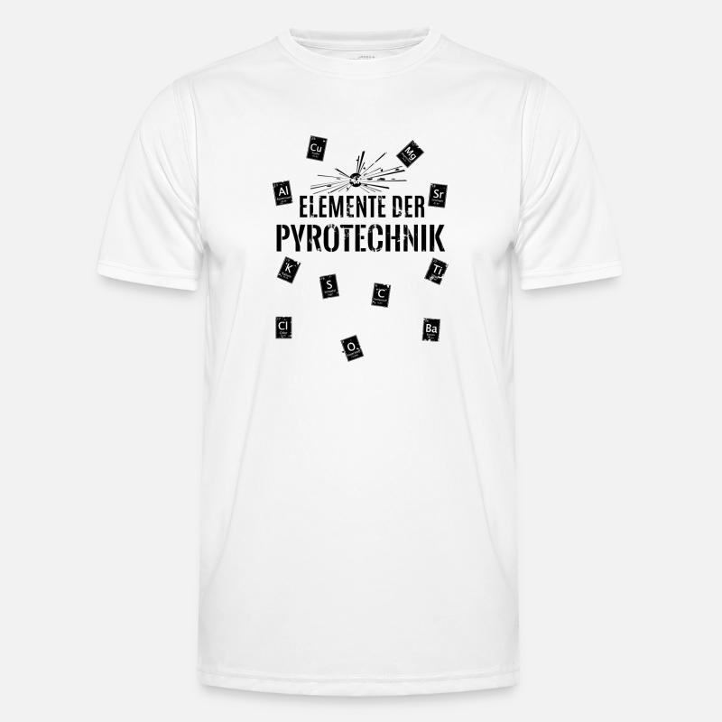 Pyro Elements - Men's Functional T-Shirt - white
