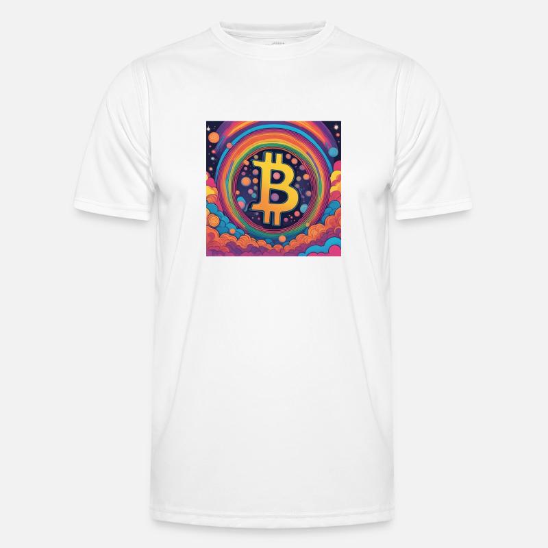 Lune Bitcoin T-shirt sport Homme