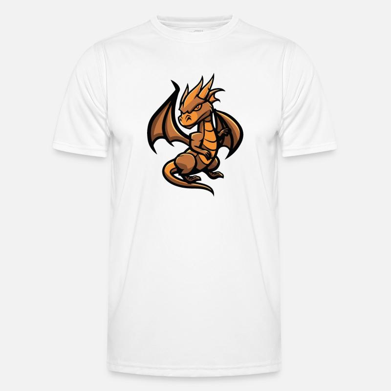 Drache Drage - Funktionsshirt til herrer - hvid