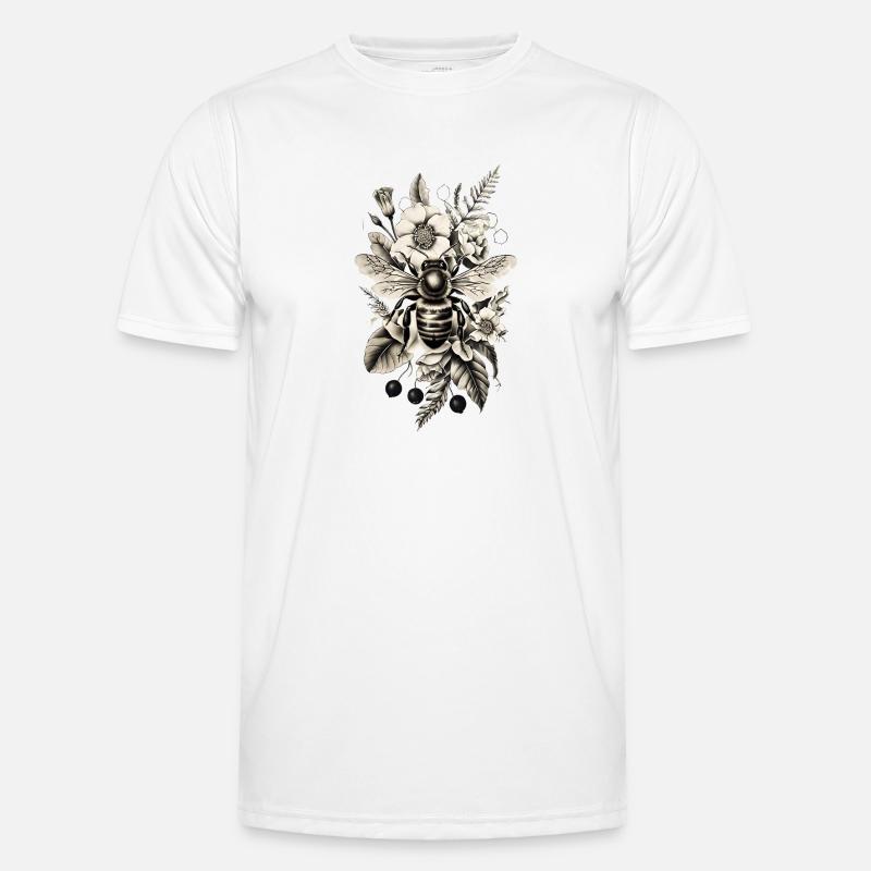 Bee Beekeeping Insect Gift - Men's Functional T-Shirt - white