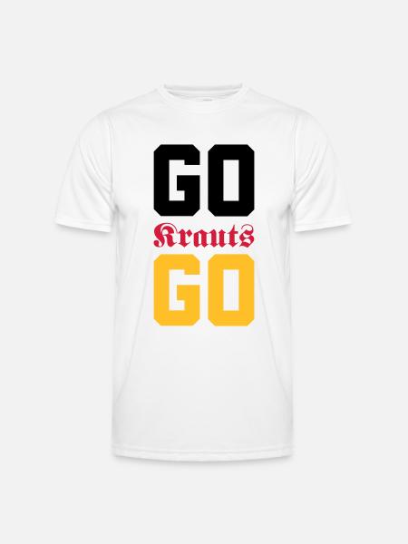 Go, Krauts, Go! - Männer Funktions-T-Shirt - Weiß
