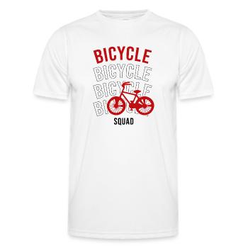 Bicycle Squad Mobilité durable - T-shirt sport Homme - blanc - Devant - AI Model Male 178 dark (178cm)