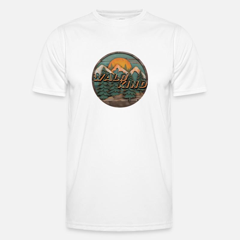 Waldkind - Ich bin ein Waldkind und Glücklich Männer Funktions-T-Shirt